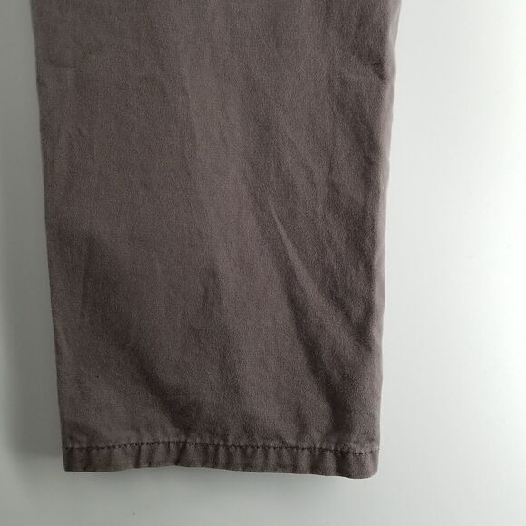 Next Pants Womens Grey 32 Button Closure Straight Leg Mid Rise 100% Cotton - Picture 7 of 13